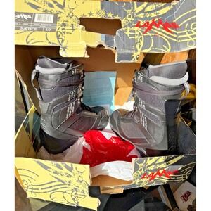 Lamar Justice Snowboard Boots Men's Size 10 Black New w/ Box Vintage 07-08